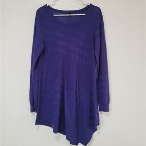 Apt. 9 diagonal stripped scoop neck woman's‎ tunic top size medium